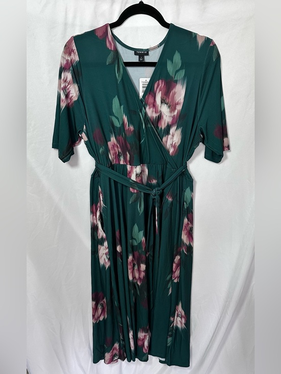 torrid Dresses & Skirts - Torrid Surplice Wrap Midi Dress. Floral Print Size 1